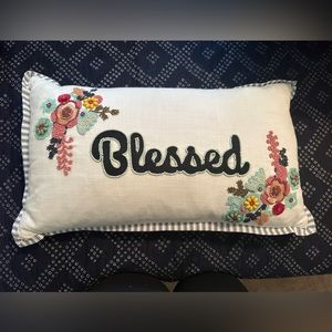“Blessed” decorative pillow